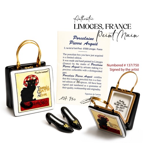 Authentic limoges france chat - authentic,