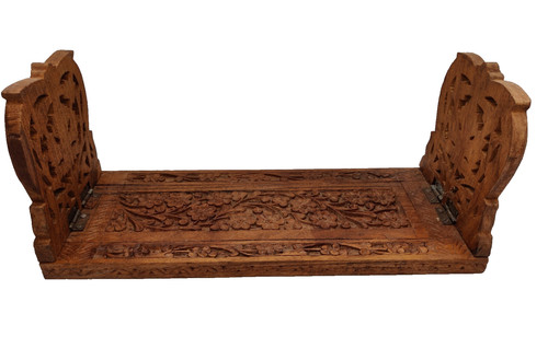 Vintage hand carved floral - hand,