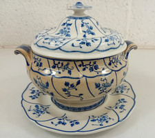 Vintage Minton Kent - Ceramic Floral Pattern Tureen Serving Double Handed Pot