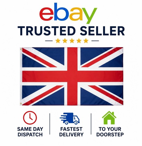Large union jack flag - large, x3ft