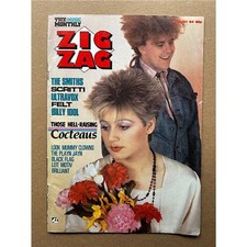 COCTEAU TWINS ZIG ZAG MAGAZINE AUGUST 1984 - cocteau twins cover with feature + 