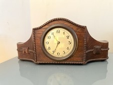 Antique Wooden Mantle Clock,mechanical Wind Up. Fully Functional. 1900 Home Deco