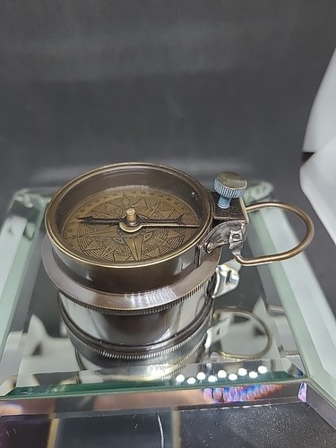 Vintage solid brass compass - vintage,