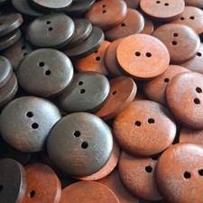 Wooden Buttons 25mm with 2