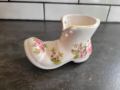 Vintage floral boot old foley - boot,