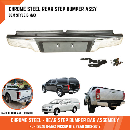 Rear steel step chrome - steel,
