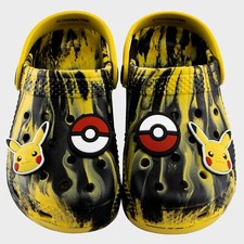 Pokemon Clogs | Pikachu Marble Lightning Clogs For Boys | Boys Shoes