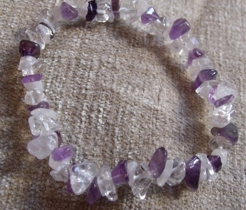 Amethyst clear quartz - quartz, &