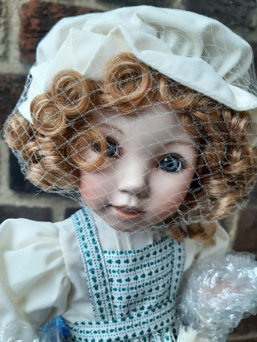 Curly locks porcelain doll - curly,