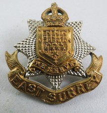 Military Badge 13th Battalion East Surrey Regiment Wandsworth British Army