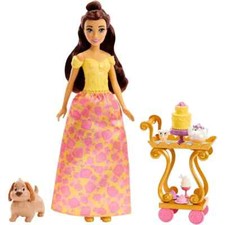 Disney Princess Belle Tea Time Cart BEAUTY AND THE BEAST  FIGURE DOLL