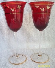 Wine Glasses.Glass Goblets. 2