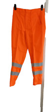 NEW  HI VIZ  LUMINEX ORANGE  TROUSERS   SIZE  34" WAIST   31" LEG - ALSICO BRAND