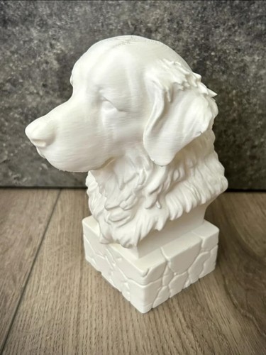 Golden retriever dog bust - golden,
