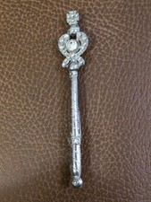 Vintage royal scepter brooch