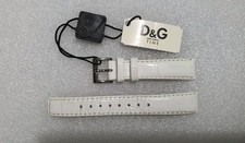 D&G White leather strap