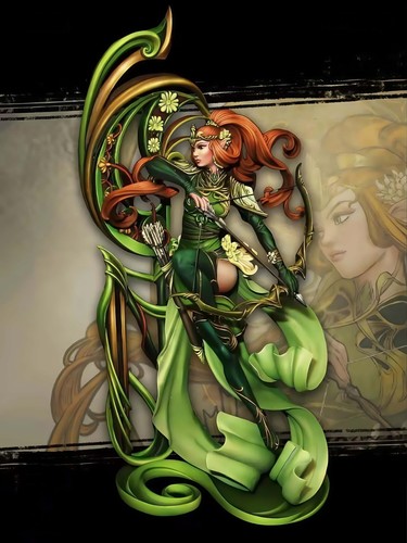 Resin fantasy female - resin,