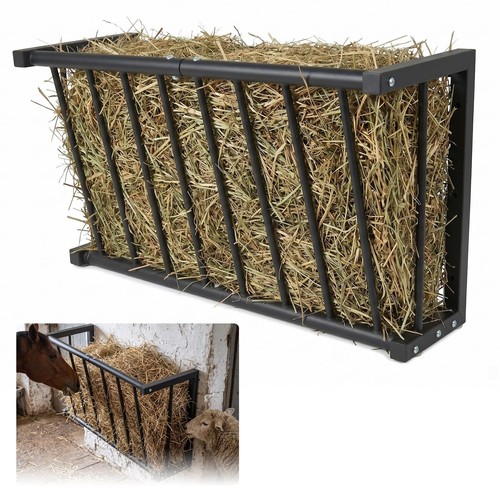 Wall mount metal hay rack - metal,