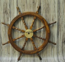 Ship Steering Wheel Wooden 36"