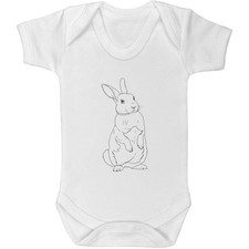 'Standing Rabbit Animal' Baby Grows / Bodysuits (GR054780)