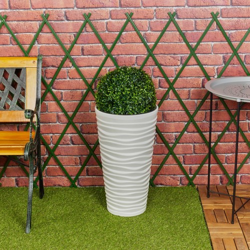 Sand large plant pot - sand,