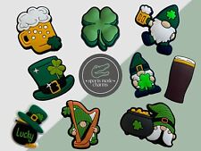 St. Patrick's Day - Charms for Shoes Clogs Sandals - Irish Leprechaun Beer Gold