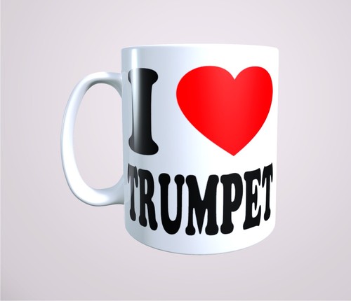 Love trumpet mug - love,
