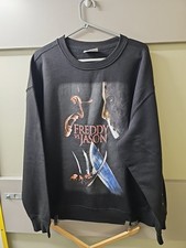 A Nightmare On Elm Street Junper - Freddy Vs Jason XL Black Great Condition