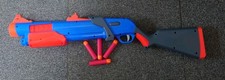 Nerf Fortnite Mega Pump Action Shotgun Blaster Gun Blue Big Toy works well 