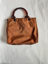 Prada Nylon Tote Bag Brown