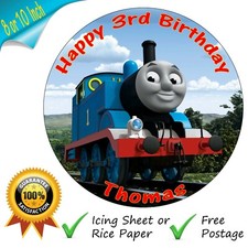 THOMAS THE TANK ENGINE CAKE TOPPER PERSONALISED EDIBLE BIRTHDAY CAKETOPPER