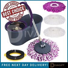 GREY MOP BUCKET SET MICROFIBER