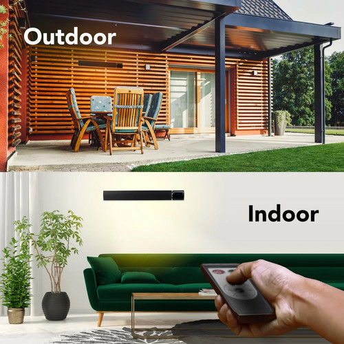 Slim black infrared heater - heater, –