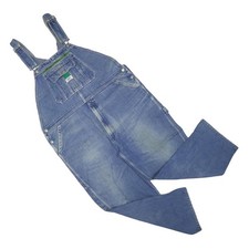 LIBERTY Mens Blue Denim Dungarees Relaxed Cotton Blend L W44 L27 Workwear