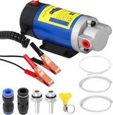 12V 100W 2-3L/min Diesel Electric Oil Transfer Pump Extractor Fuel W/Pipes 2.5A