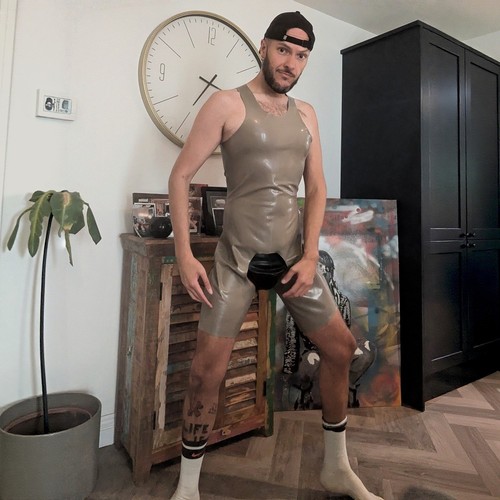 Rubber chap surf suit new - chap, **new**