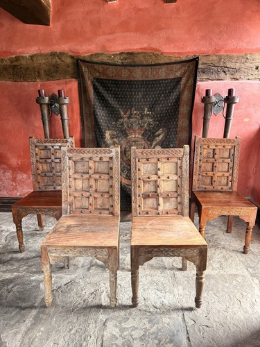 Set rare antique studded - set, 4