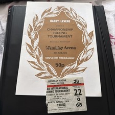 Rare Boxing Programme and