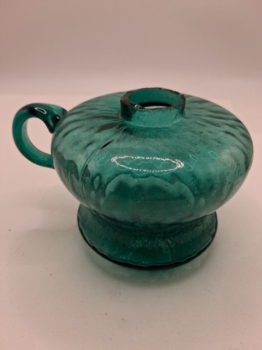 Vintage teal glass - teal,
