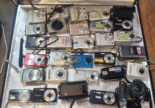 30x Joblot of Fixed Battery Cameras/Camcorders *UNTESTED NO BATTERIES*  (BOX 2)