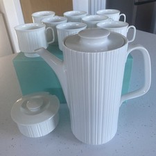 ROSENTHAL VARIATIONS.TAPIO WIRKKALA.  COFFEE SET. POT+8 CUPS+ SUGAR BOWL.