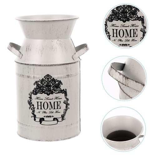Shabby chic flower bucket - shabby,
