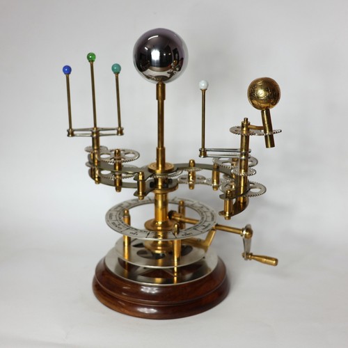 Brass mechanical orrery - brass,