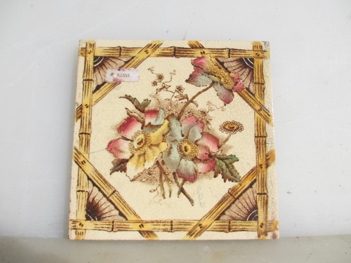 Victorian ceramic tile floral - tile,