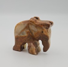 Vtg Hand Carved Onyx Elephant