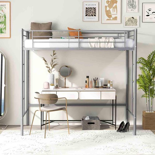 Space saving metal loft - space-saving, bed