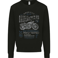 American Custom Motorcycles Motorbike Biker Mens Sweatshirt Jumper