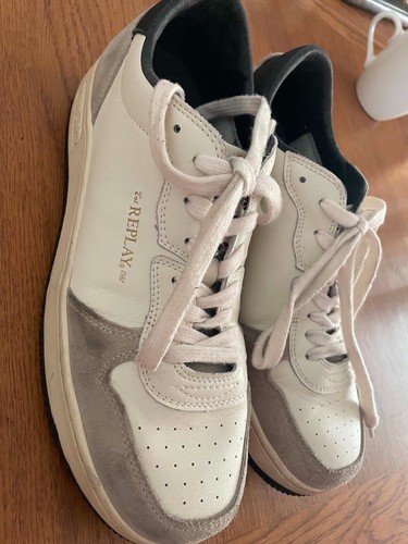 Replay white grey leather - replay, &