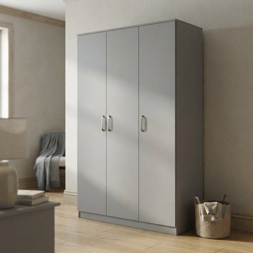 Spacious light grey door - light, 3-door