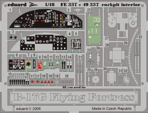 Eduard fe337 17g - eduard, b-17g